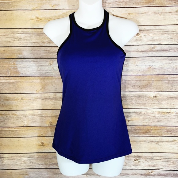 Fabletics Ultraviolet Purple Black Neve Tank Top - Picture 2 of 8